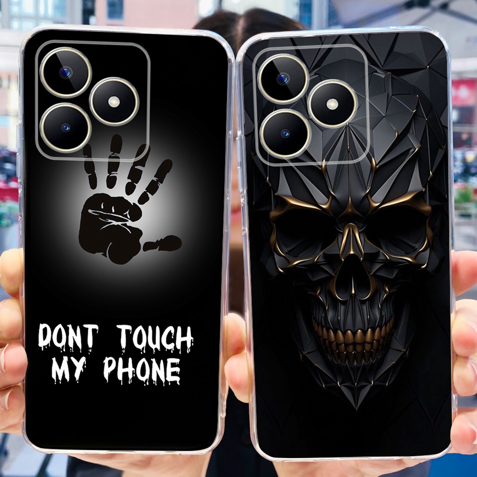 Realme Note 50 - Модные чехлы из мягкого силикона и